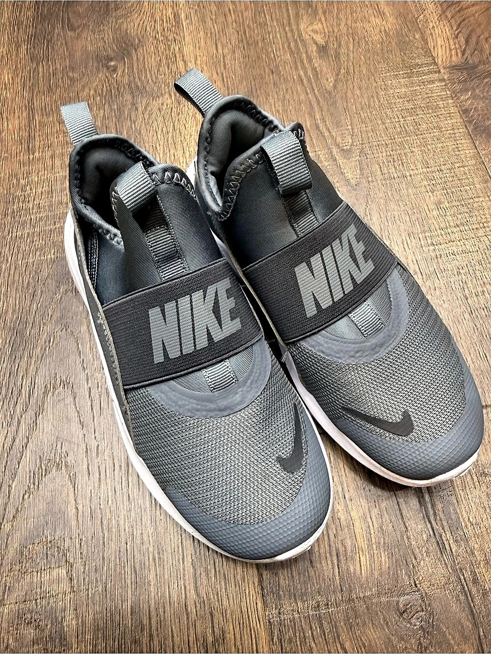 Nike Air Huarache Run Ultra Kids Sneakers US 1Y Gray & Black